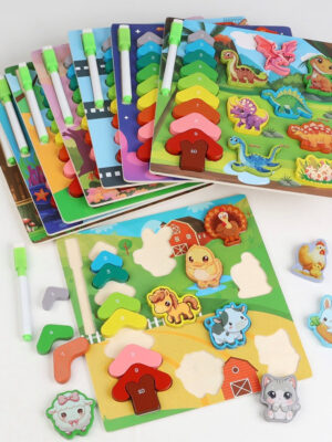 Children's Stackable Drawing Puzzle