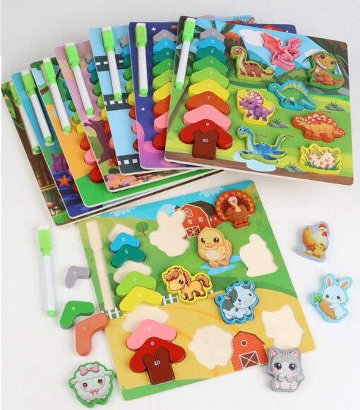 Children's Stackable Drawing Puzzle