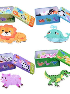 Kids' Animal Jigsaw Puzzle Gift Set